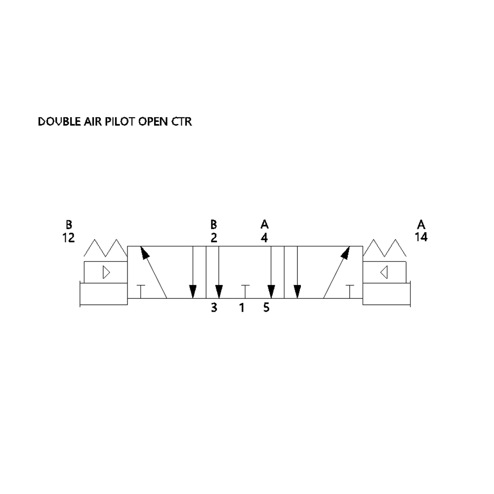 553JJ515O000000 NUMATICS/AVENTICS AIR-PILOT VALVE/MANIFOLD<BR>MK55 SERIES 4/3 OPEN CTR, HW, 3/8" NPT